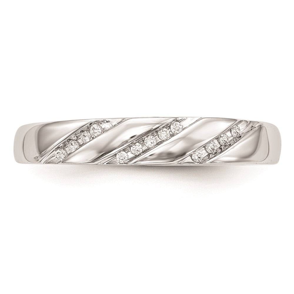 14K Weißgold komplettes Diamant-Trio-Damen-Eherings-Set