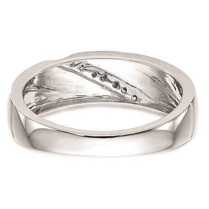 14K Weißgold komplettes Diamant-Trio-Damen-Eherings-Set