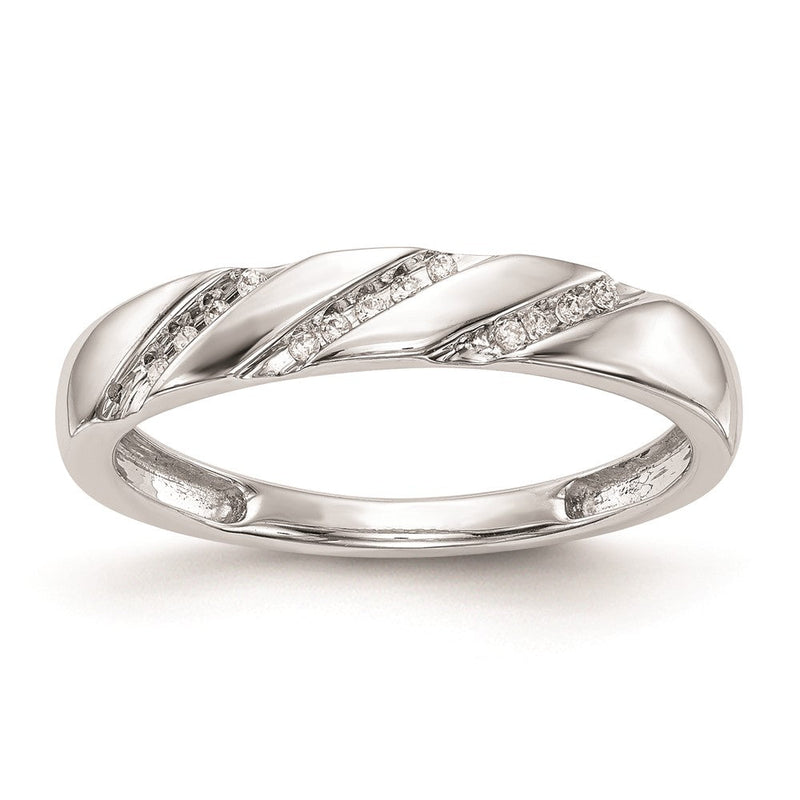 14K Weißgold komplettes Diamant-Trio-Damen-Eherings-Set
