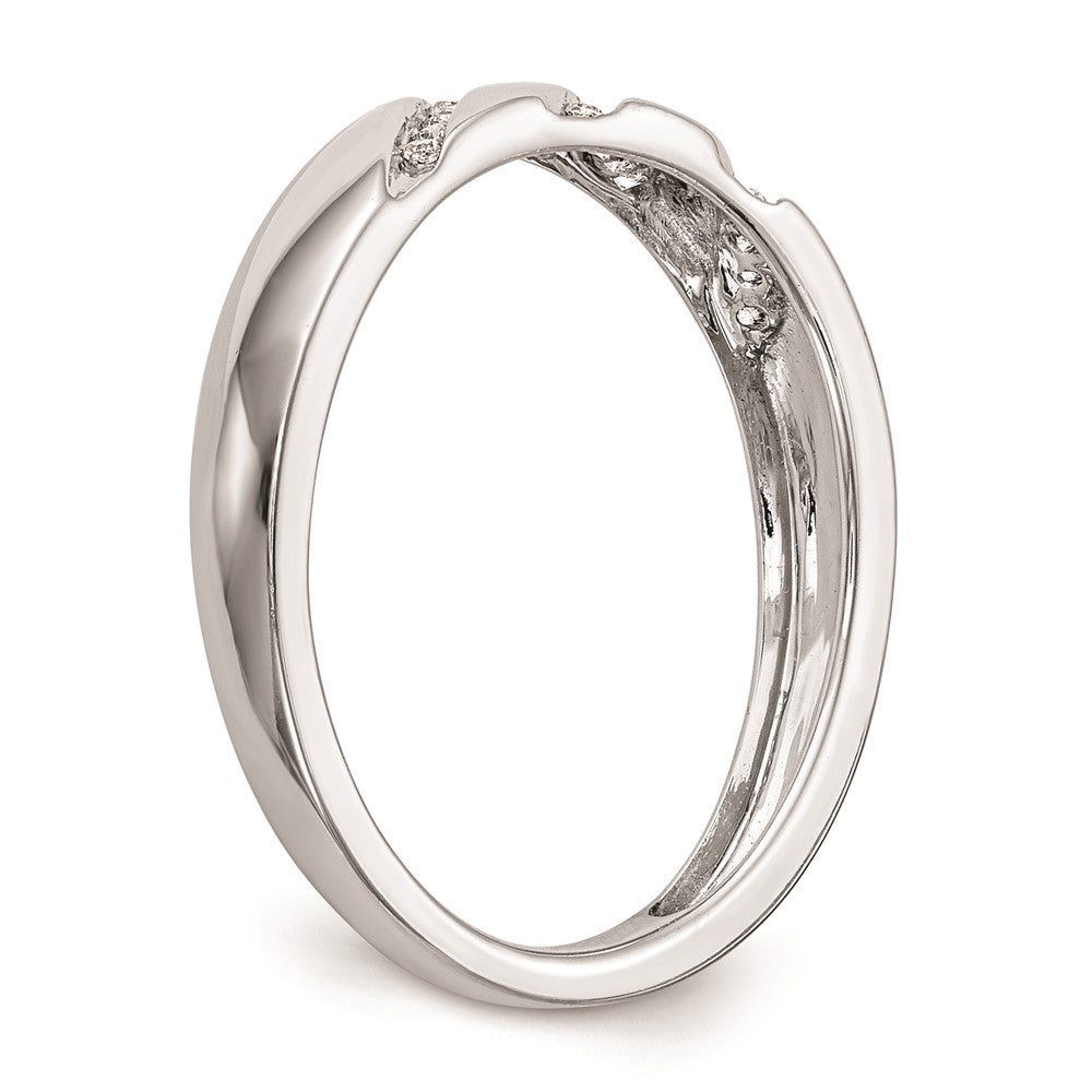 14K Weißgold Trio-Set aus natürlichen Diamanten für Damen, komplett