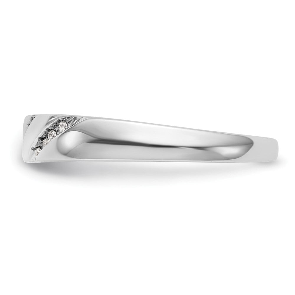 14K Weißgold Trio Damen-Ehering mit Labor-gezüchteten VS/SI+ G+ Diamanten