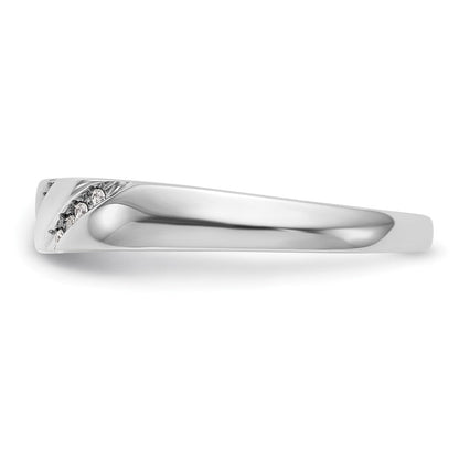 14K Weißgold Trio Damen-Ehering mit Labor-gezüchteten VS/SI+ G+ Diamanten