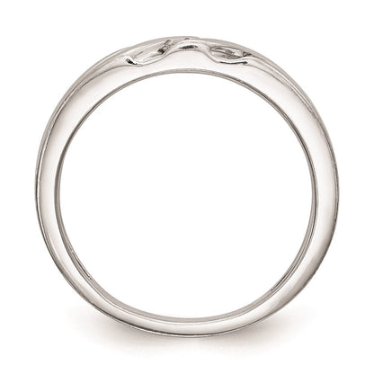 14K Weißgold Trio-Damenring-Set mit natürlichen Diamanten, komplett