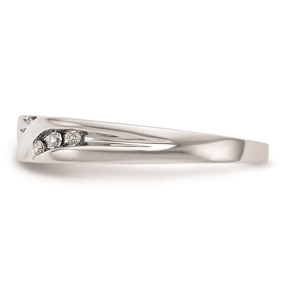 14K Weißgold Trio-Damenring-Set mit natürlichen Diamanten, komplett
