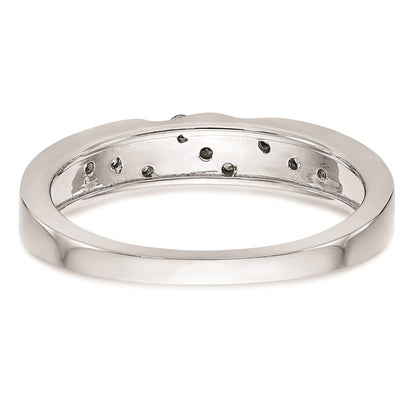 14K Weißgold Trio-Damenring-Set mit natürlichen Diamanten, komplett