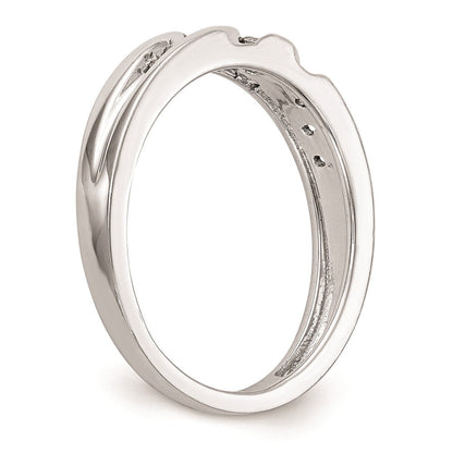 14K Weißgold Trio-Damenring-Set mit natürlichen Diamanten, komplett