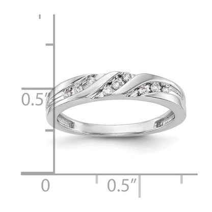 14K Weißgold Trio-Damenring-Set mit natürlichen Diamanten, komplett