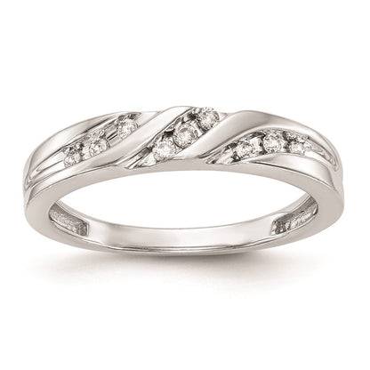 14K Weißgold Trio-Damenring-Set mit natürlichen Diamanten, komplett