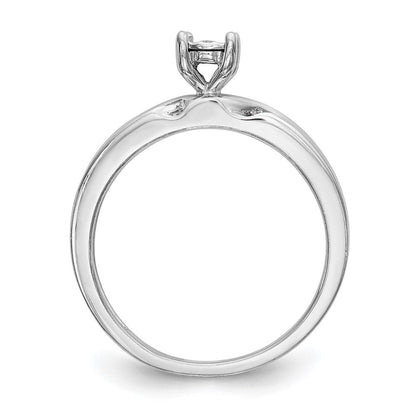 Verlobungsring-Trio aus 14K Weißgold mit Diamanten, komplett besetzt