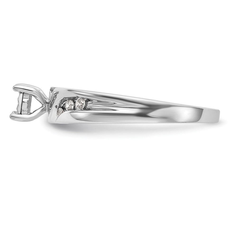 Verlobungsring-Trio aus 14K Weißgold mit Diamanten, komplett besetzt