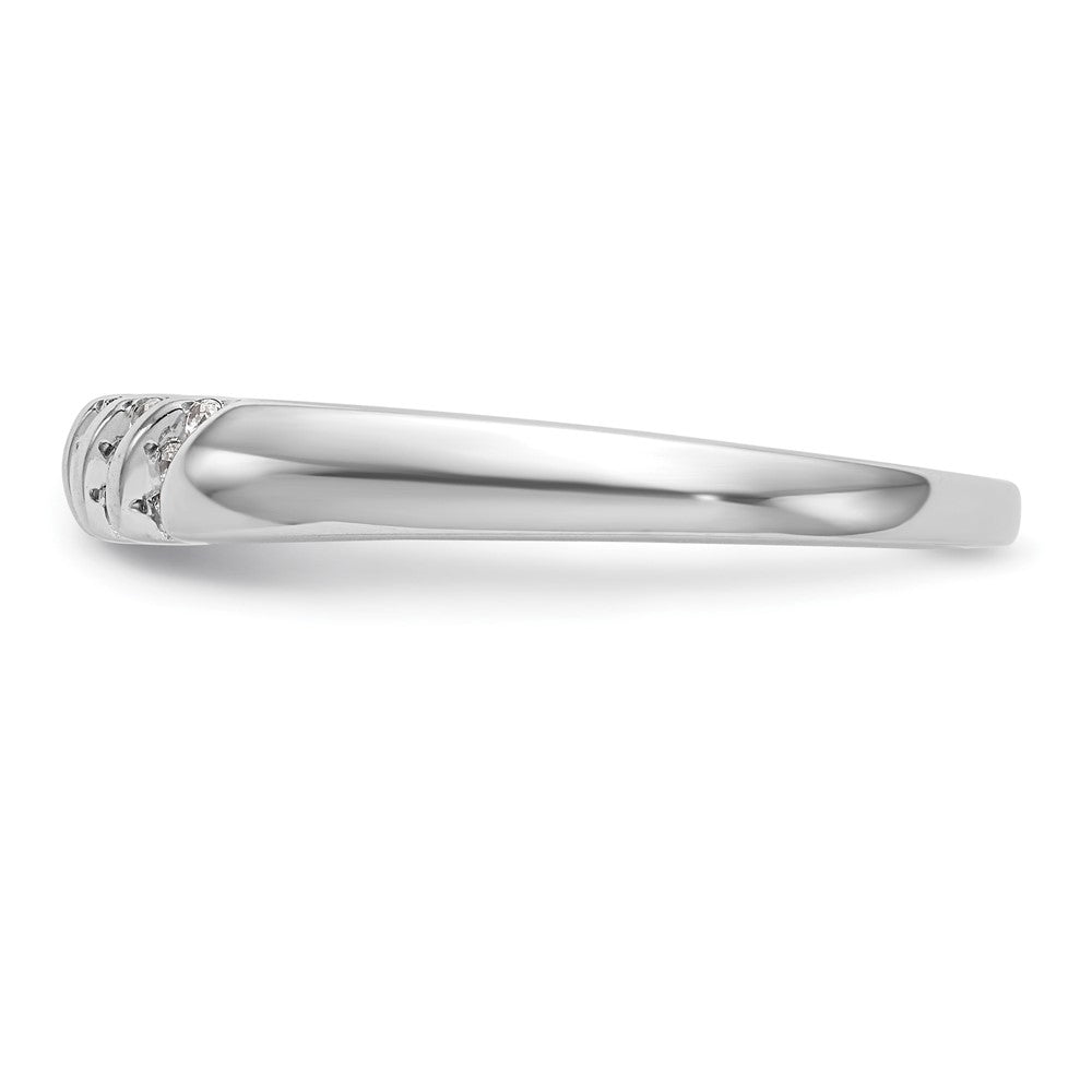 14K Weißgold Komplettes Echte-Diamant-Trio-Herren-Ehering