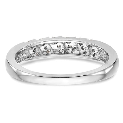 14K Weißgold Diamant-Trauring-Set für Damen mit natürlichen Diamanten, 0,144 ct Gesamtgewicht