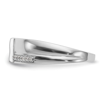 14K Weißgold Trauring-Trio-Set für Damen mit natürlichen Diamanten