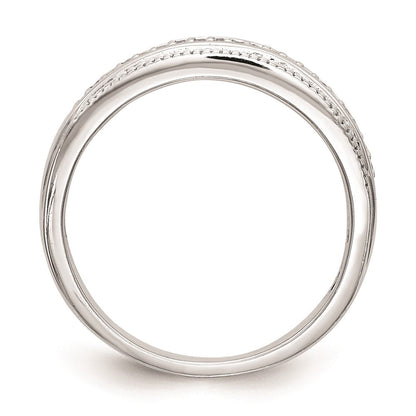 14K Weißgold Braut-Set mit natürlichen Diamanten für Damen – Verlobungsring und Ehering