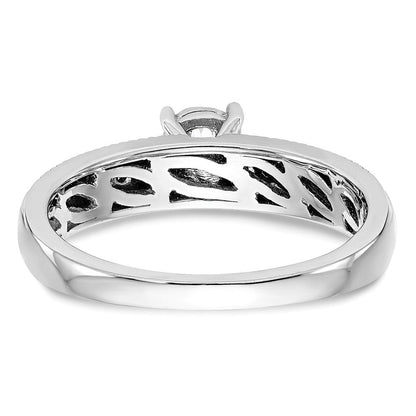 14K Weißgold Diamant-Trio Verlobungsring-Set