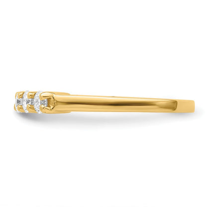 14K Gelbgold 5-stone Diamant Ehering Ring