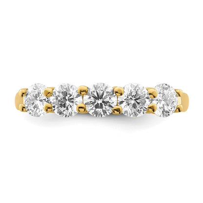True Origin 14K 1 1/3 Karat Im Labor Gezüchtet Diamant Vs/si D E F 5 Stein Ring