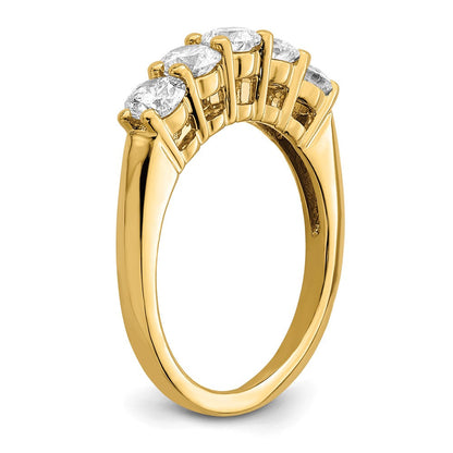 True Origin 14K 1 1/3 Karat Im Labor Gezüchtet Diamant Vs/si D E F 5 Stein Ring