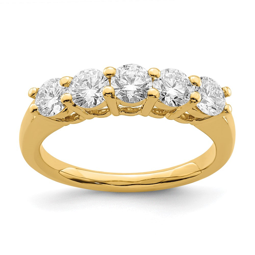 True Origin 14K 1 1/3 Karat Im Labor Gezüchtet Diamant Vs/si D E F 5 Stein Ring