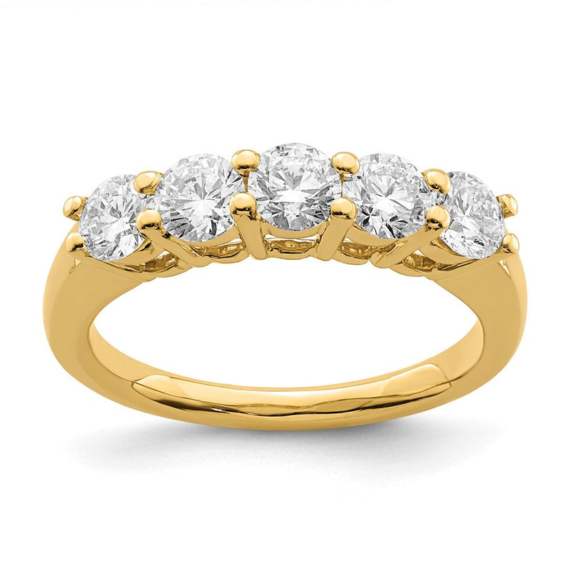 True Origin 14K 1 1/3 Karat Im Labor Gezüchtet Diamant Vs/si D E F 5 Stein Ring
