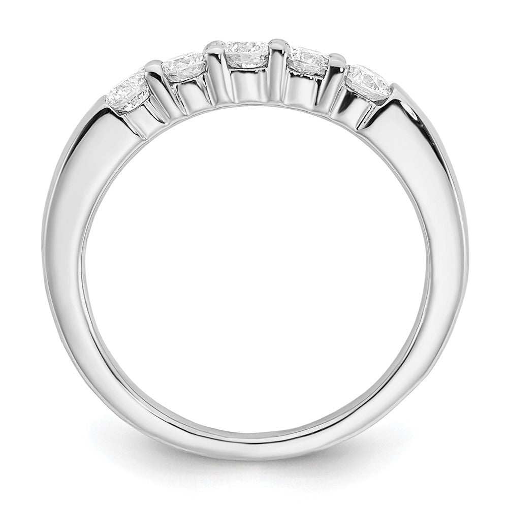 14K Weißgold Fünf-Stein Fashion-Ring mit 0,5 ct. im Labor gezüchteten Diamanten VS/SI+ G+