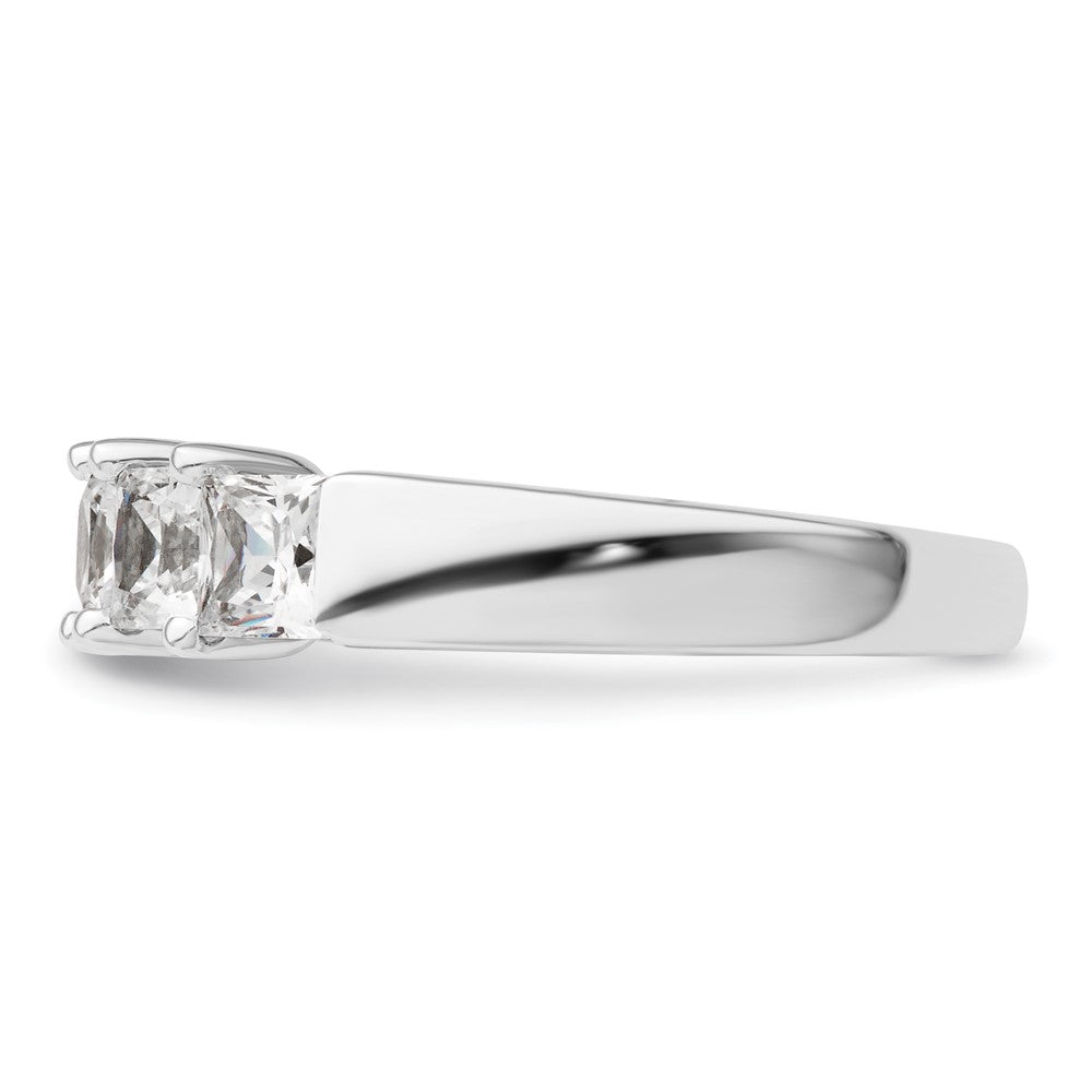 14K Weißgold Ehering mit 5 natürlichen Diamanten