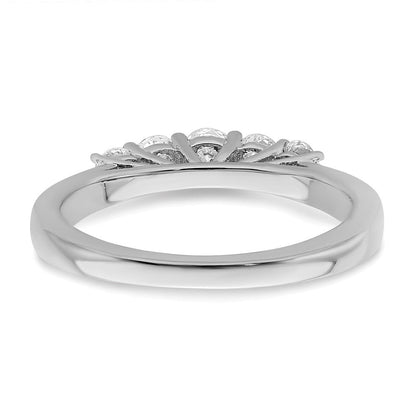 14K Weißgold True Origin 1/2 Karat Im Labor Gezüchtet Diamant Vs/si D E F 5 Stein Ring