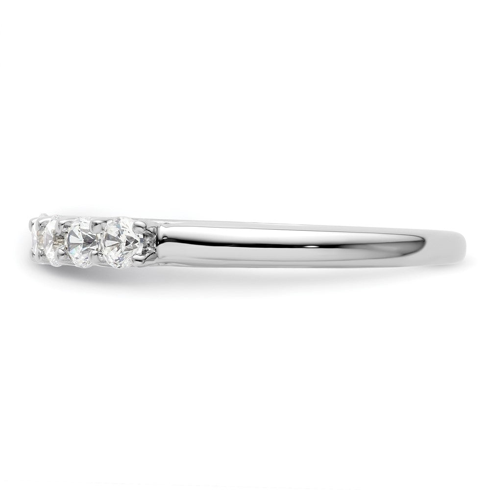 14K Weißgold Ehering mit 6 natürlichen Diamanten