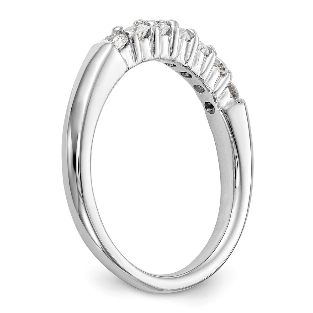 14K Weißgold Diamant-Ring mit 7 Steinen