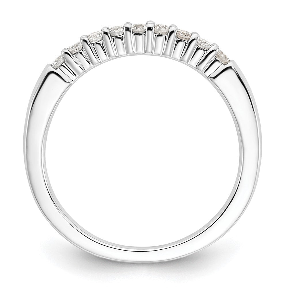 14K Weißgold Fashion-Ring mit 0,25 ct. Laborgezüchteten Diamanten, VS/SI+ G+, neun Steine