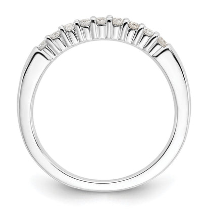 14K Weißgold Fashion-Ring mit 0,25 ct. Laborgezüchteten Diamanten, VS/SI+ G+, neun Steine