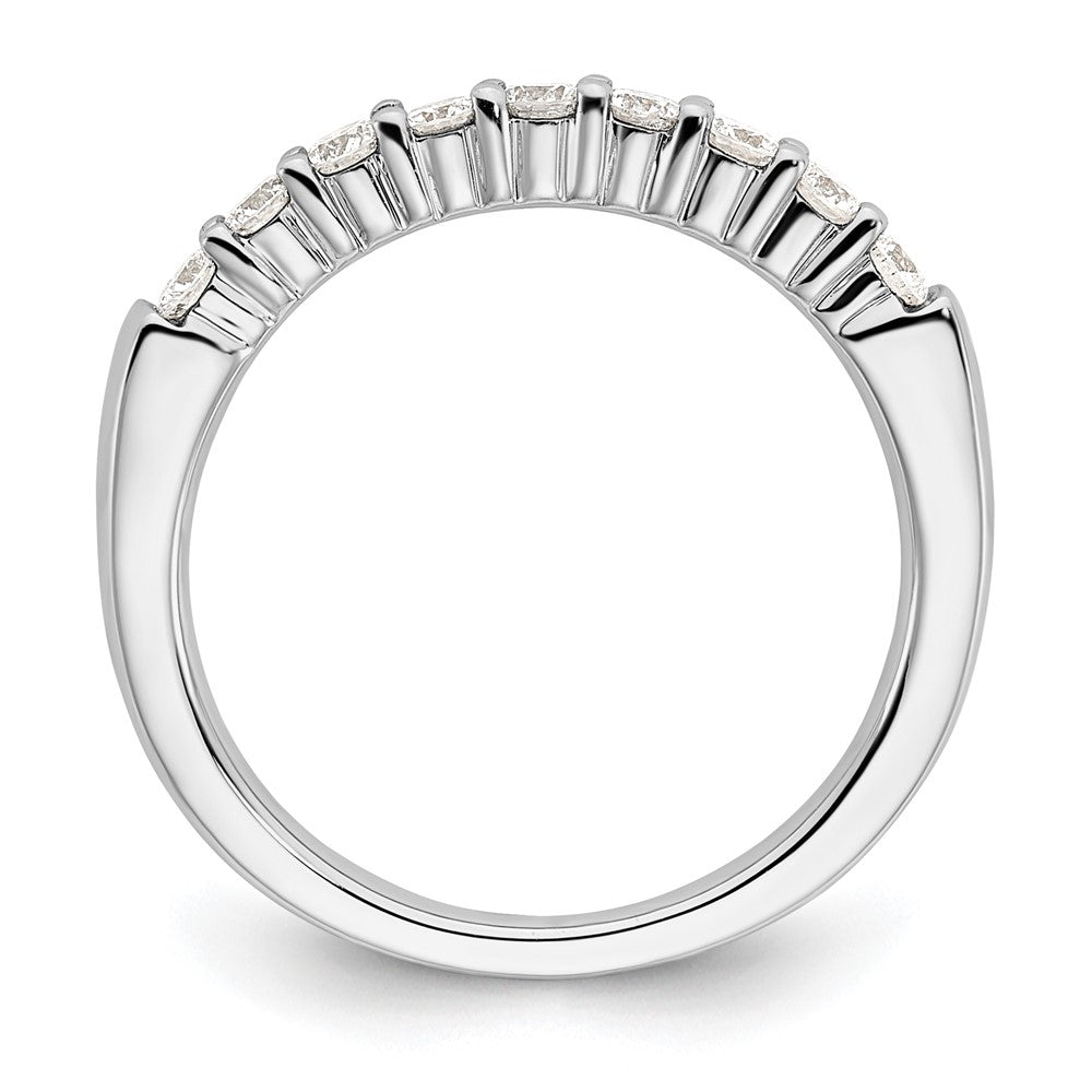 14K Weißgold Neun-Stein-Ring mit 0,5 ct. im Labor gezüchteten Diamanten VS/SI+ G+
