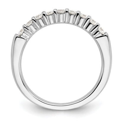 14K Weißgold Neun-Stein-Ring mit 0,5 ct. im Labor gezüchteten Diamanten VS/SI+ G+