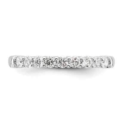 14K Weißgold Neun-Stein-Ring mit 0,5 ct. im Labor gezüchteten Diamanten VS/SI+ G+