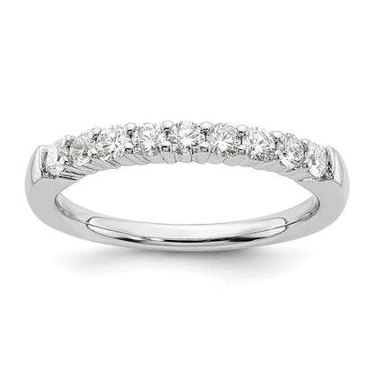 14K Weißgold Neun-Stein-Ring mit 0,5 ct. im Labor gezüchteten Diamanten VS/SI+ G+