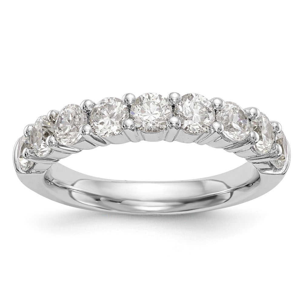 14K Gelbgold Ehering mit 9 echten Diamanten