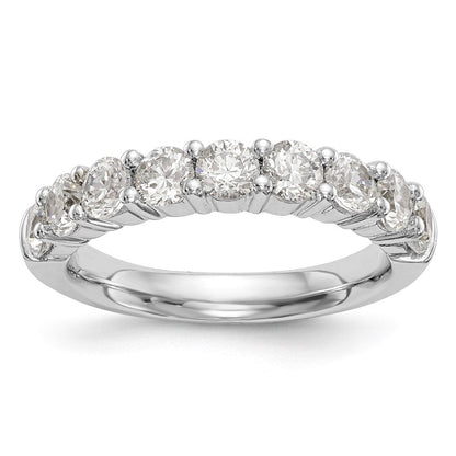 14K Gelbgold Ehering mit 9 echten Diamanten