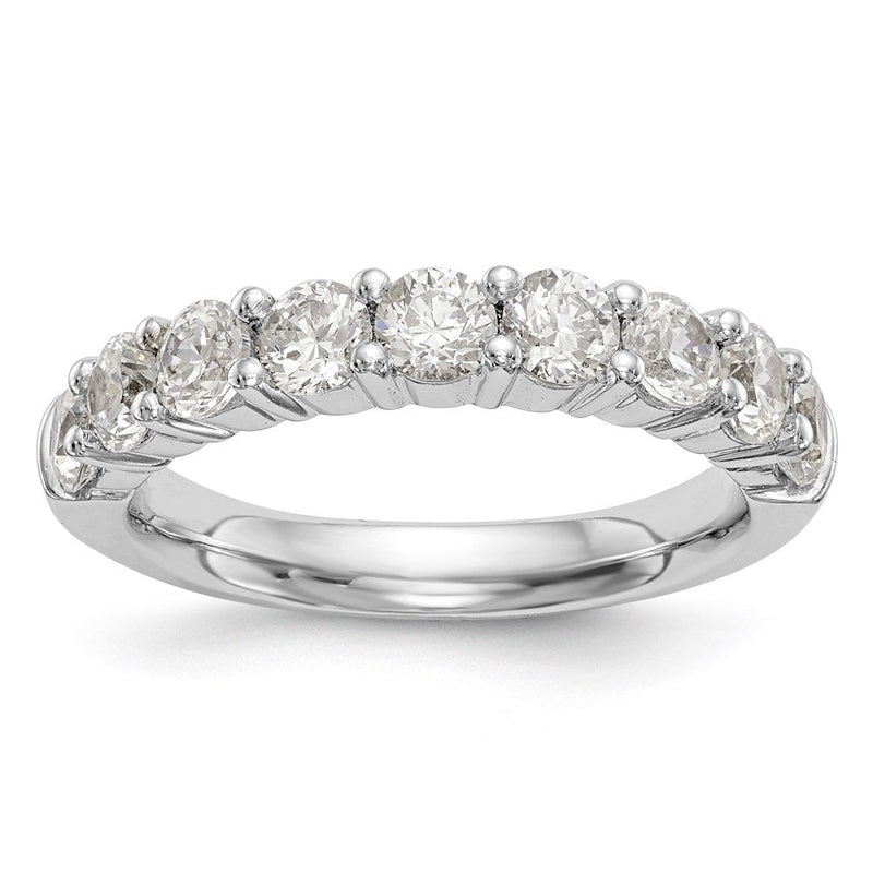 14K Gelbgold Ehering mit 9 echten Diamanten