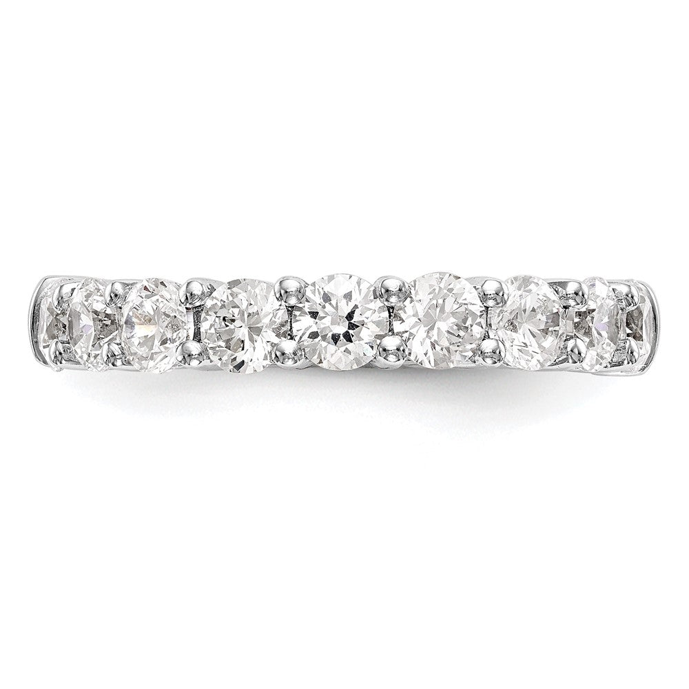 14K Weißgold Ring mit 1 ct. im Labor gezüchteten Diamanten, VS/SI+ G+, Neun Steinen, Fashion-Design