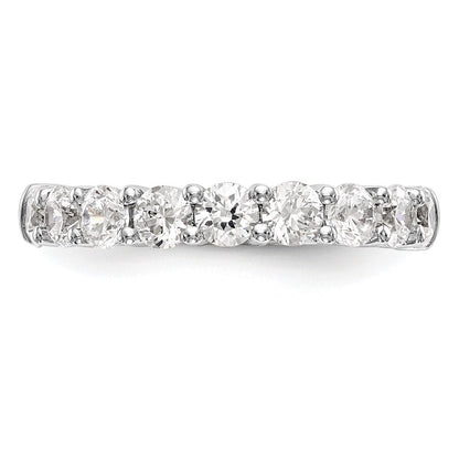 14K Weißgold Ring mit 1 ct. im Labor gezüchteten Diamanten, VS/SI+ G+, Neun Steinen, Fashion-Design