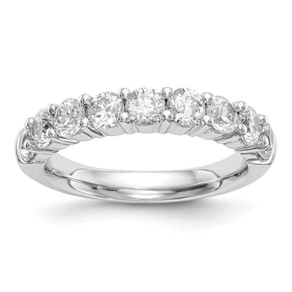 14K Weißgold Ring mit 1 ct. im Labor gezüchteten Diamanten, VS/SI+ G+, Neun Steinen, Fashion-Design