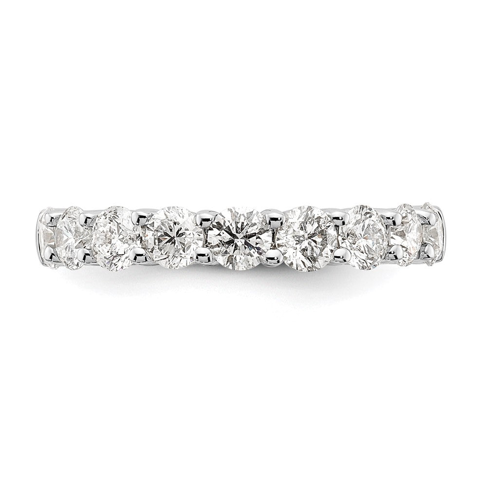 14K Weißgold 1,625 ct. Laborgezüchteter Diamant VS/SI+ G+ Neunstein-Komplett-Modering