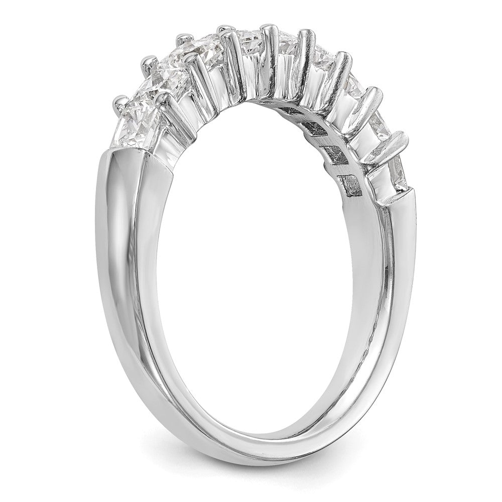 14K Weißgold Ring mit 9 Diamanten