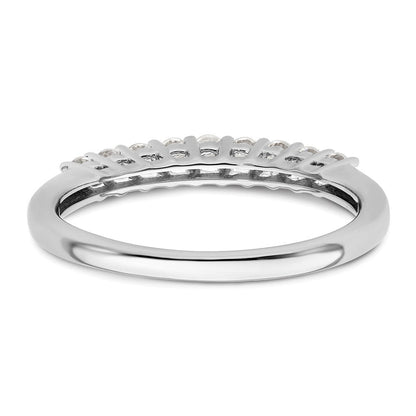 Ehering aus 14K Weißgold mit 9 natürlichen Diamanten