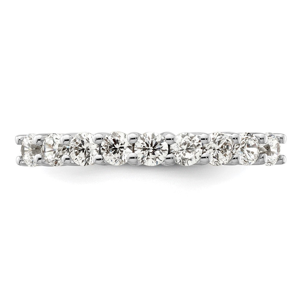 14K Weißgold Ring mit 9 natürlichen Diamanten