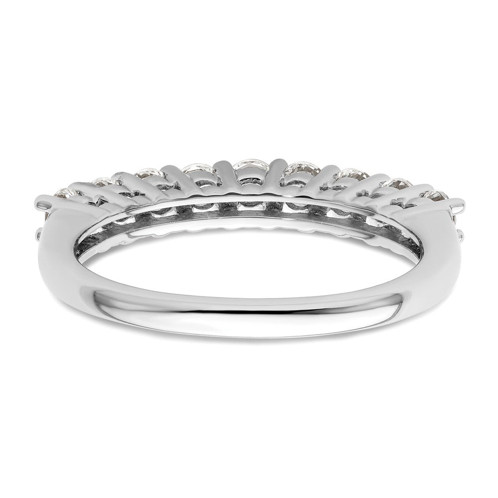 14K Weißgold Ring mit 9 natürlichen Diamanten