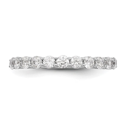 14K Weißgold 0,75 ct. Laborgezüchteter Diamant VS/SI+ G+ Elf-Stein-Ring