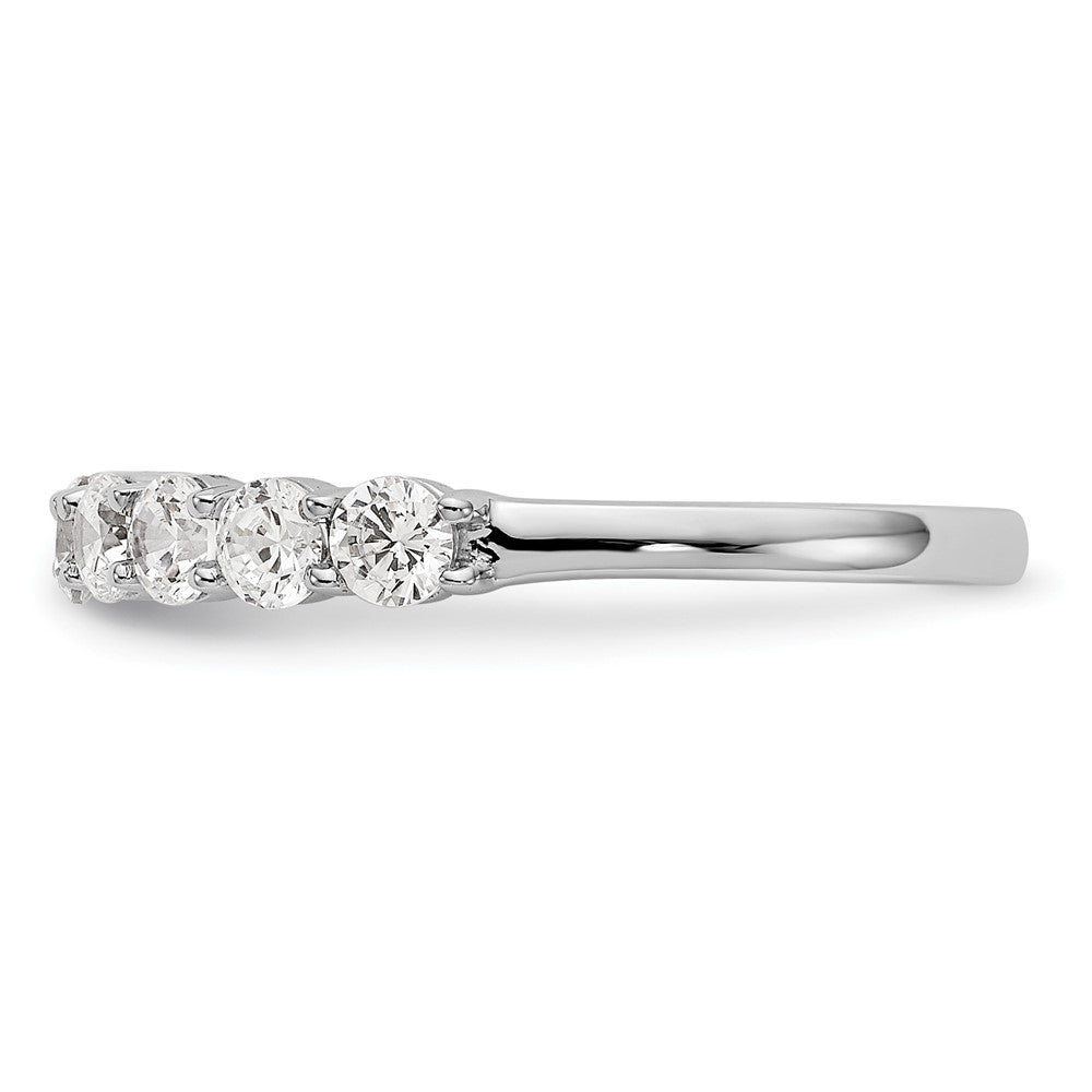 14K Weißgold Ring mit 11 Steinen aus laborgezüchteten Diamanten VS/SI+ G+
