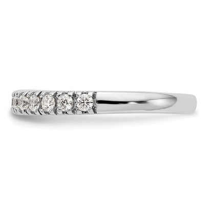 14K Weißgold Ehering für Damen mit natürlichen Diamanten, 0,495 ct Gesamtgewicht