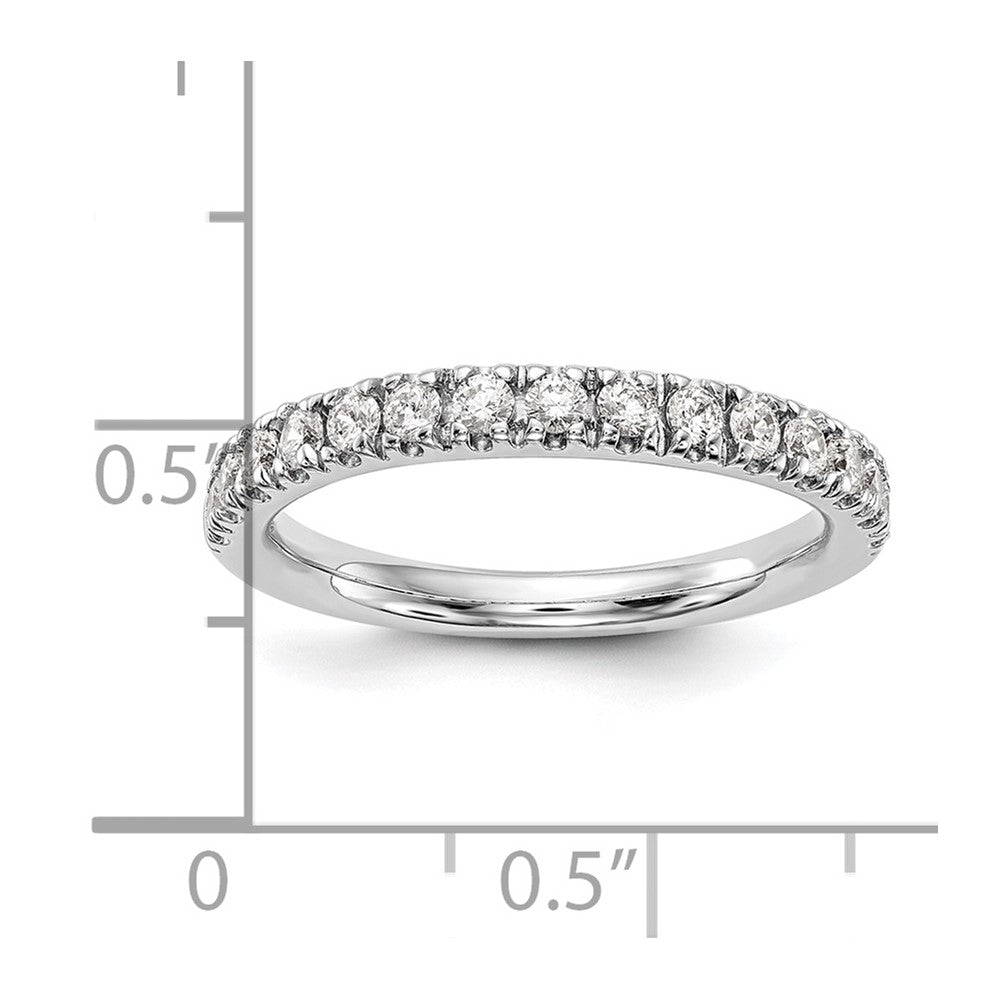14K Weißgold Ring mit 0,5 ct. im Labor gezüchteten Diamanten VS/SI+ G+